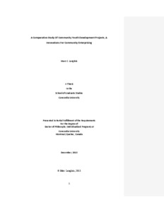 Phd thesis on community development